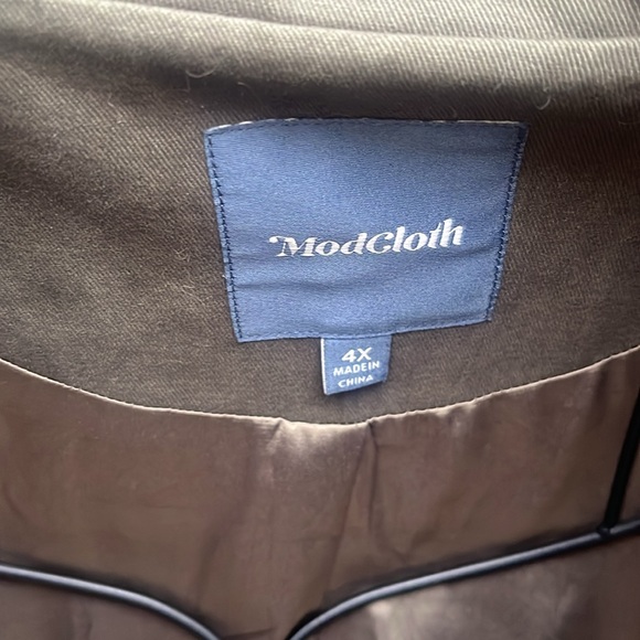 ModCloth Army Green Escape Into Nature Full Zip Utility Jacket 4XL - Picture 7 of 16